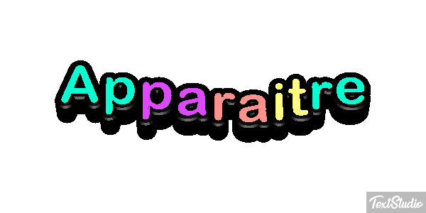 Apparaître Effet de texte