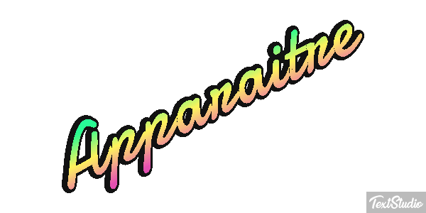 Apparaître Effet de texte