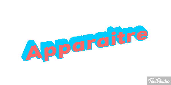 Apparaître Effet de texte