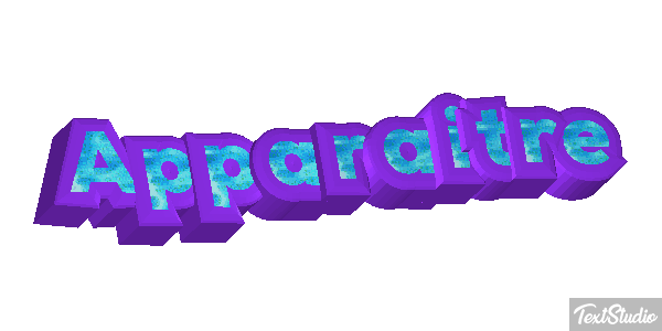 Apparaître Effet de texte