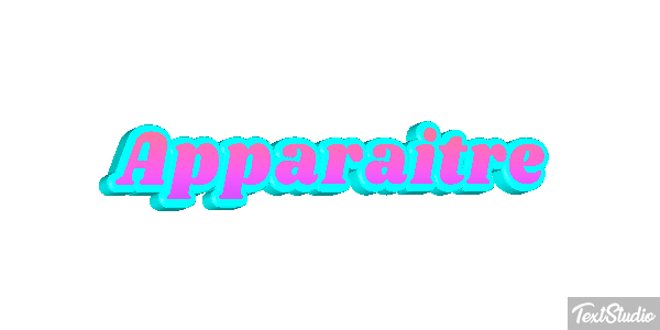 Apparaître Effet de texte
