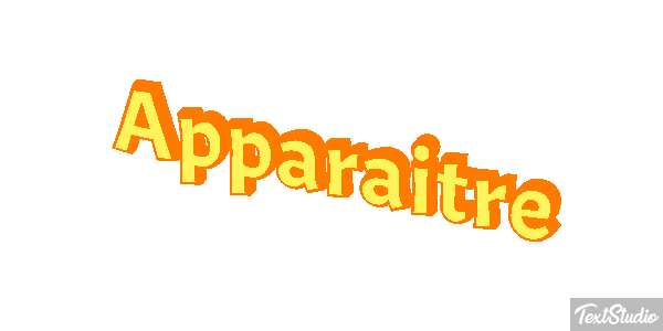 Apparaître Effet de texte
