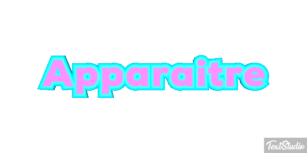 Apparaître Effet de texte