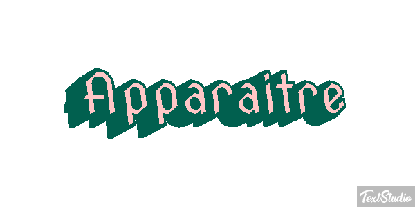 Apparaître Effet de texte
