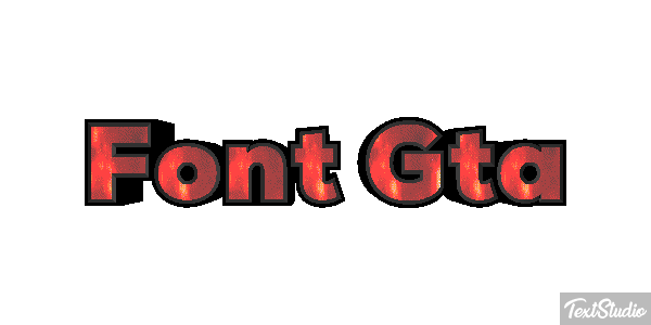 Font Gta Text effect