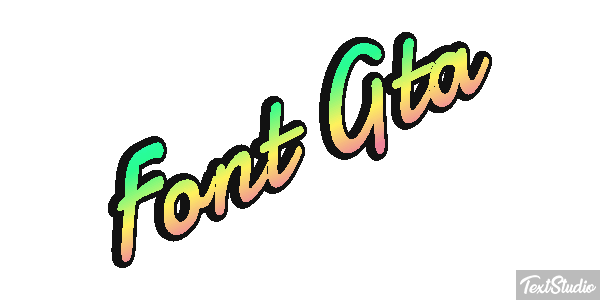 Font Gta Text effect
