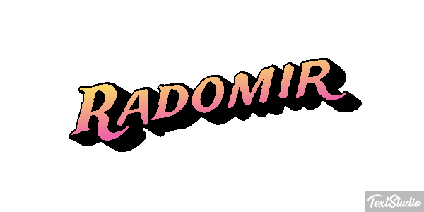 Radomir Efekt tekstowy