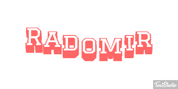 Radomir Efekt tekstowy