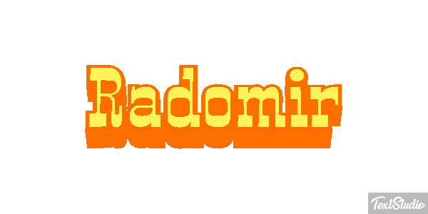 Radomir Efekt tekstowy