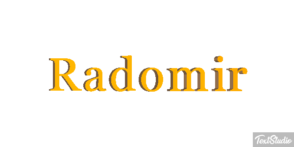 Radomir Efekt tekstowy
