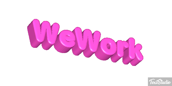 WeWork Efeito do texto