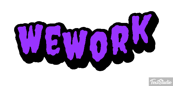 WeWork Efeito do texto