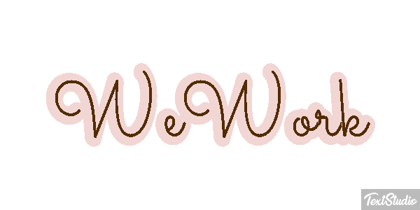 WeWork Efeito do texto