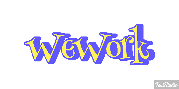 WeWork Efeito do texto