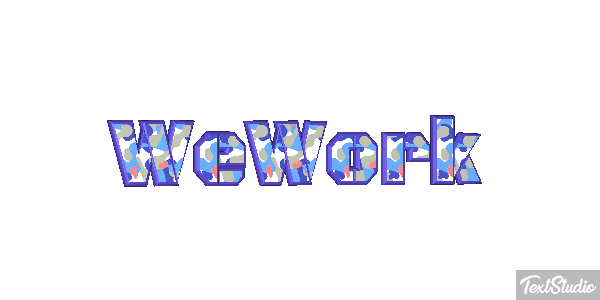 WeWork Efeito do texto