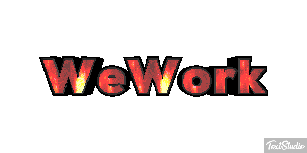 WeWork Efeito do texto