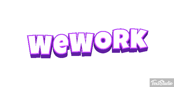 WeWork Efeito do texto