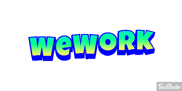 WeWork Efeito do texto