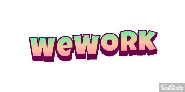 WeWork Efeito do texto