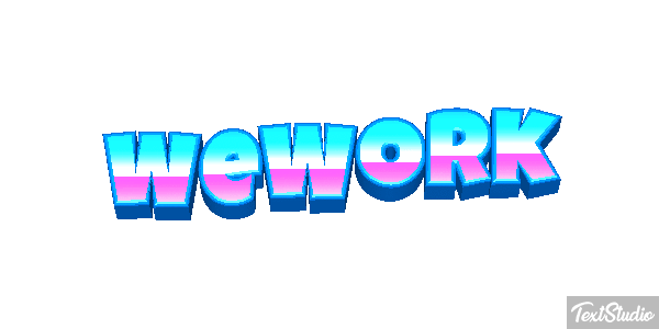 WeWork Efeito do texto