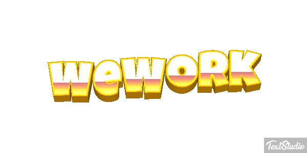 WeWork Efeito do texto
