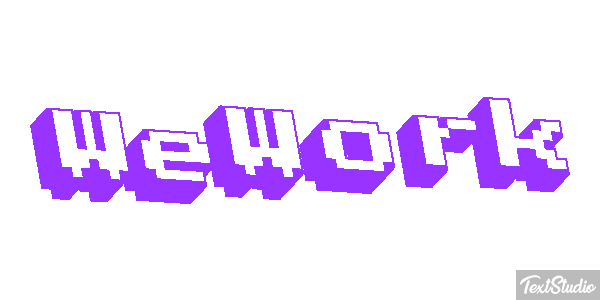 WeWork Efeito do texto
