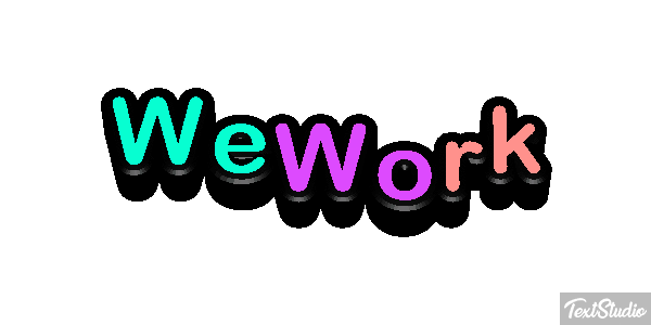 WeWork Efeito do texto