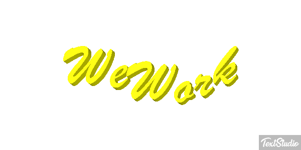 WeWork Efeito do texto