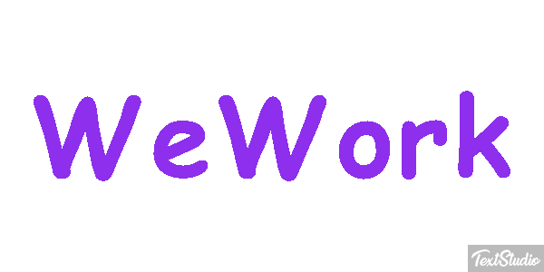 WeWork Efeito do texto