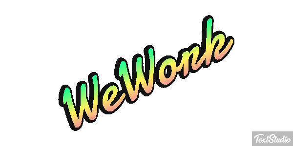 WeWork Efeito do texto
