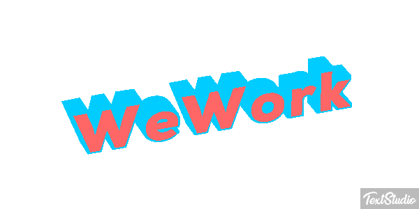 WeWork Efeito do texto