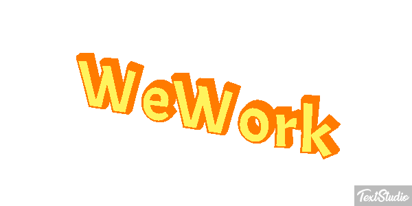 WeWork Efeito do texto