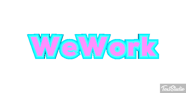 WeWork Efeito do texto