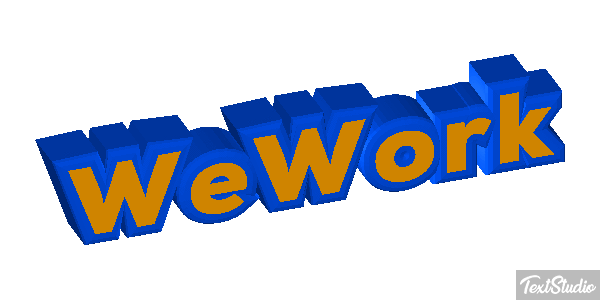 WeWork Efeito do texto