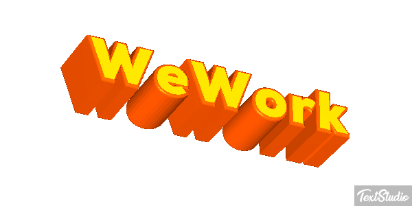 WeWork Efeito do texto