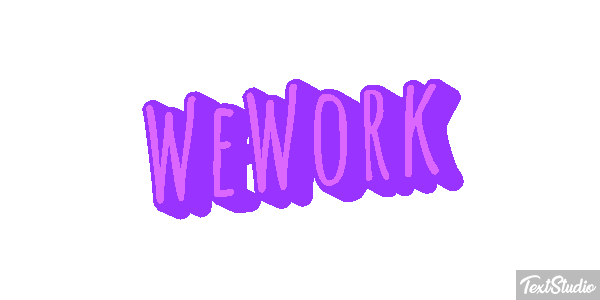 WeWork Efeito do texto