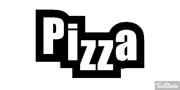 Pizza Text effect