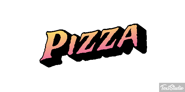 Pizza Text effect