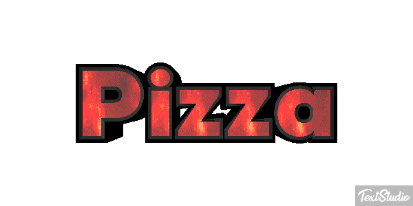 Pizza Text effect