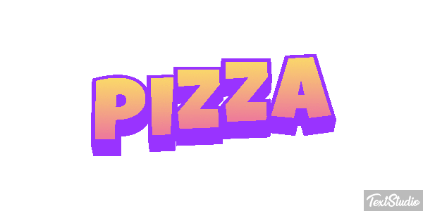 Pizza Text effect