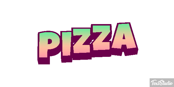 Pizza Text effect