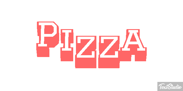 Pizza Text effect