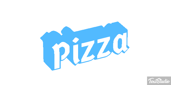 Pizza Text effect