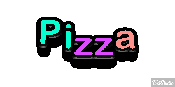 Pizza Text effect