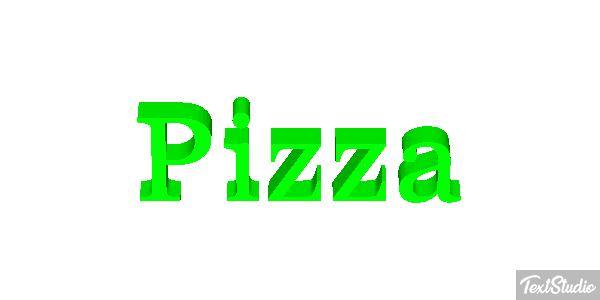 Pizza Text effect