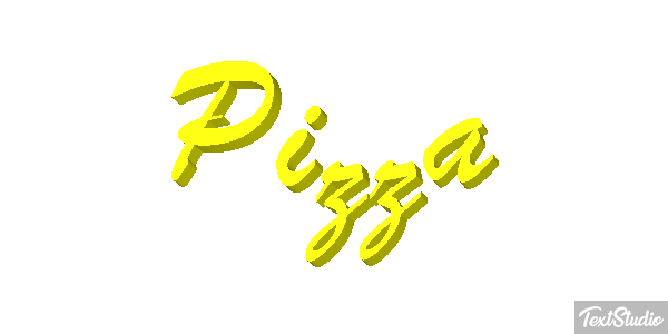 Pizza Text effect