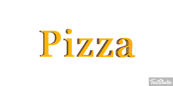 Pizza Text effect