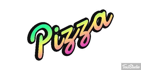 Pizza Text effect