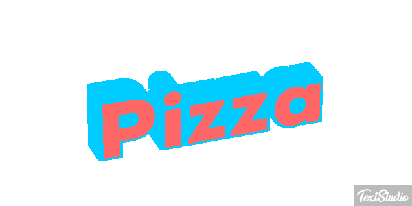 Pizza Text effect