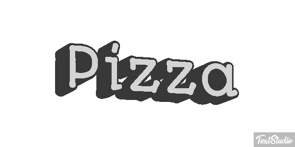 Pizza Text effect
